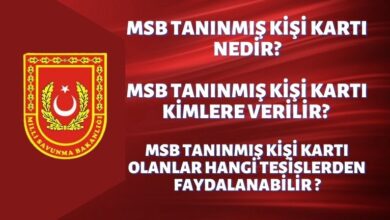 MSB Tanınmış Kişi Kartı Nedir MSB Tanınmış Kişi Kartı Kimlere Verilir MSB Tanınmış Kişi Kartı Olanlar Hangi Tesislerden Faydalanabilir